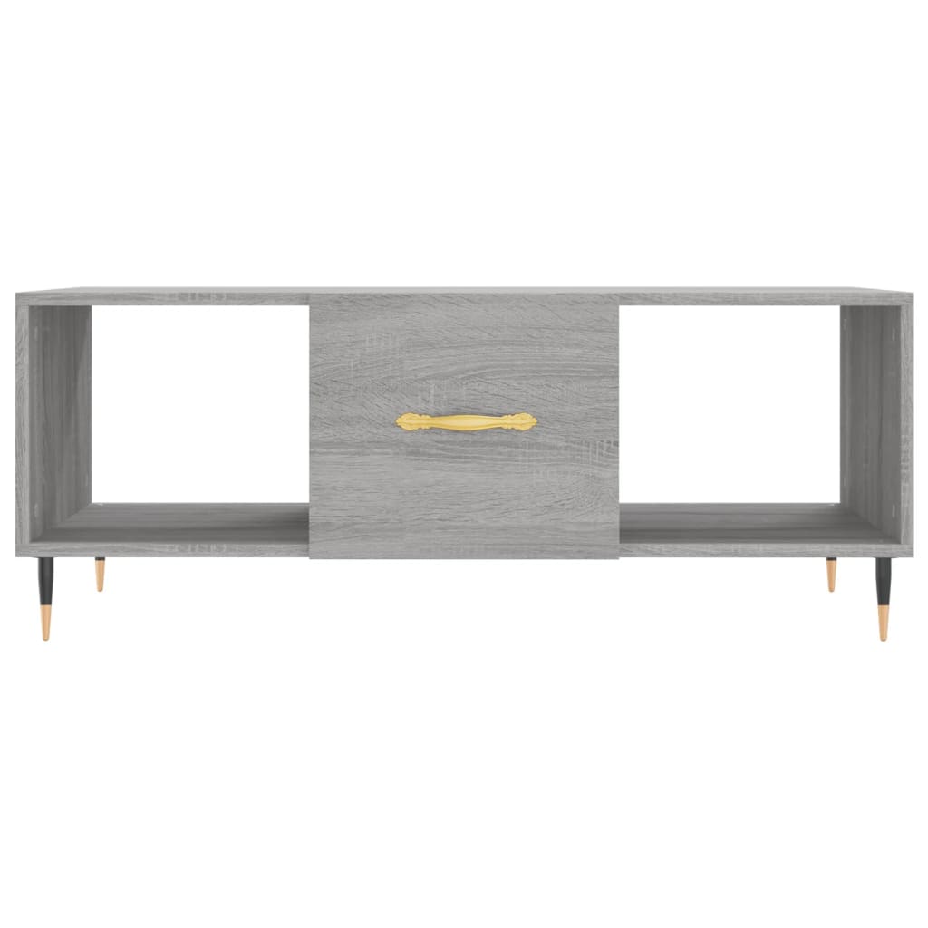 Tavolino da Salotto Grigio Sonoma 102x50x40cm Legno Multistrato - homemem39