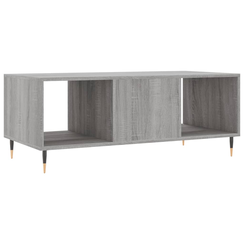 Tavolino da Salotto Grigio Sonoma 102x50x40cm Legno Multistrato - homemem39