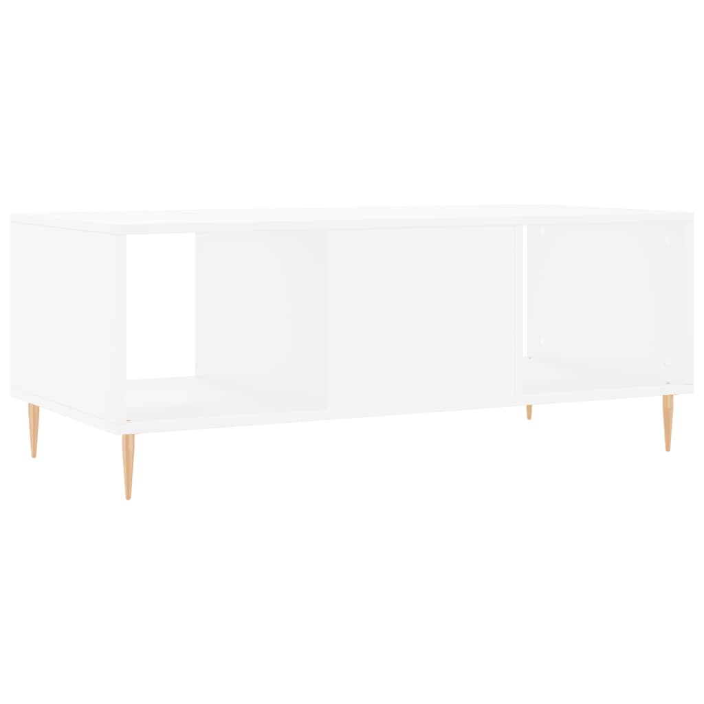 Tavolino da Salotto Bianco 102x50x40 cm in Legno Multistrato - homemem39