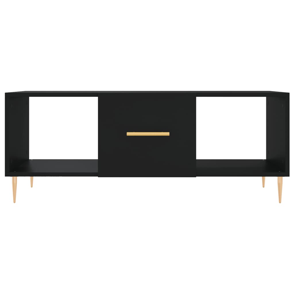 Tavolino da Salotto Nero 102x50x40 cm in Legno Multistrato - homemem39