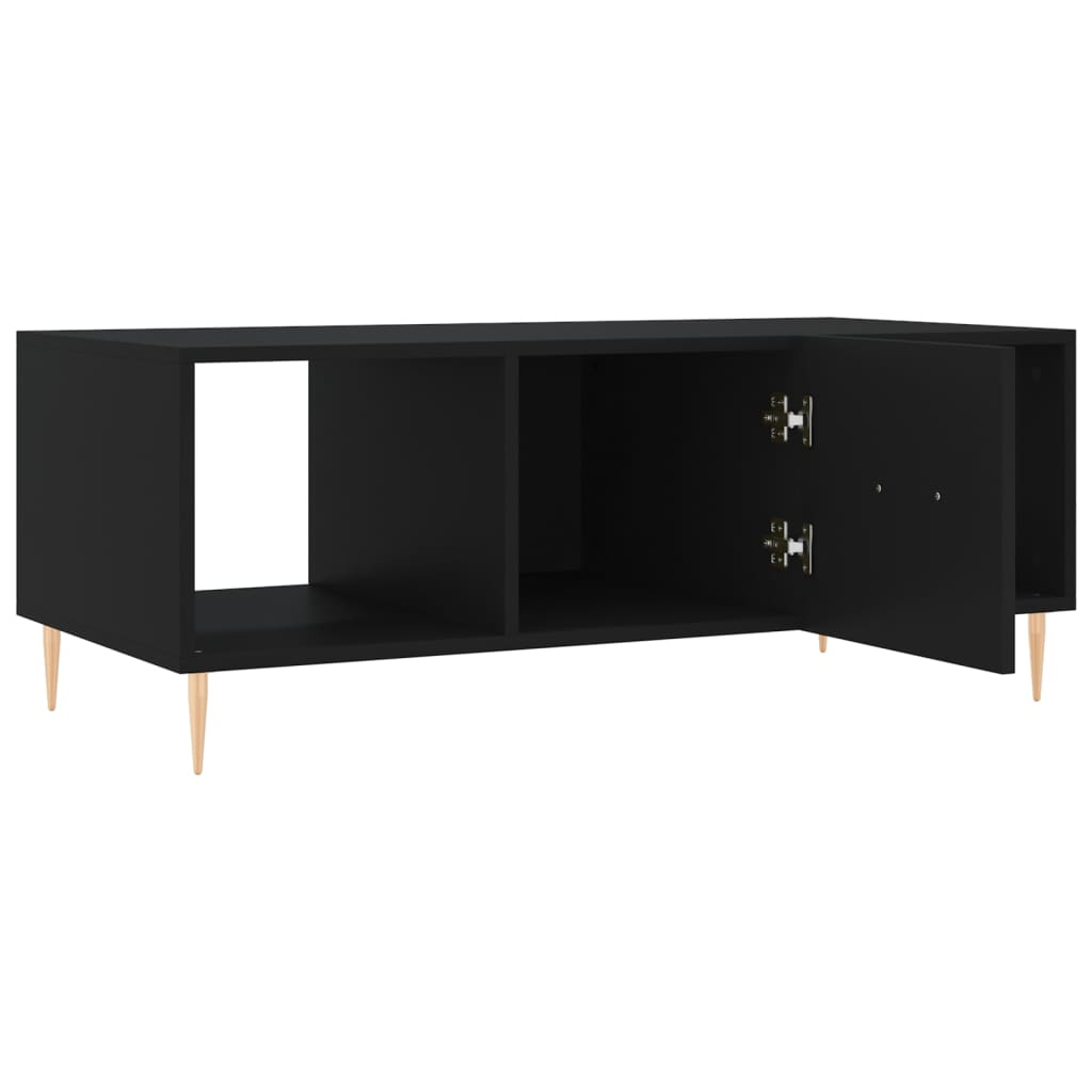 Tavolino da Salotto Nero 102x50x40 cm in Legno Multistrato - homemem39