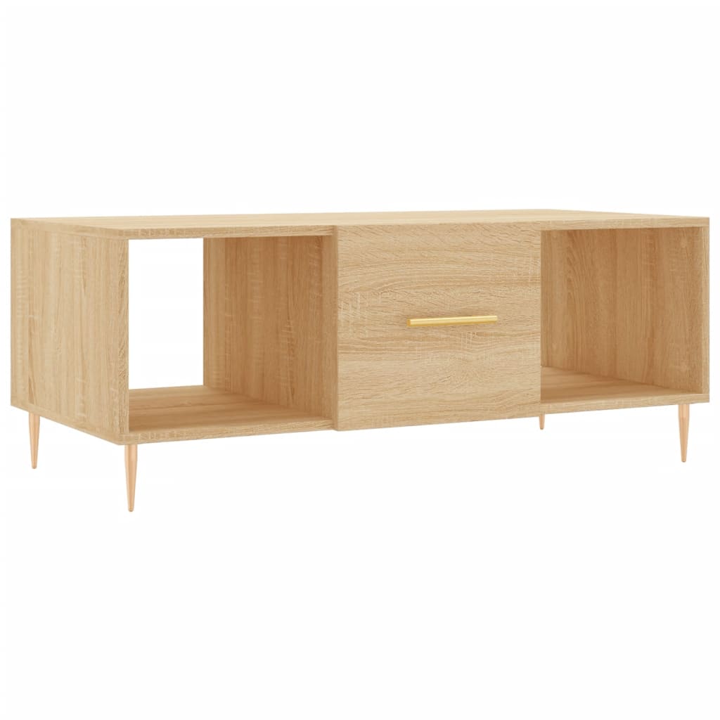 Tavolino da Salotto Rovere Sonoma 102x50x40cm Legno Multistrato - homemem39