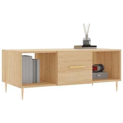 Tavolino da Salotto Rovere Sonoma 102x50x40cm Legno Multistrato - homemem39