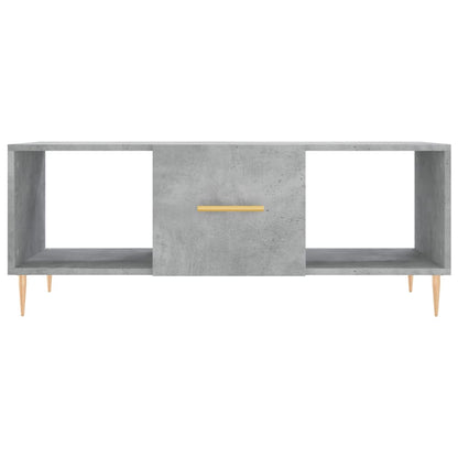 Tavolino Salotto Grigio Cemento 102x50x40 cm Legno Multistrato - homemem39