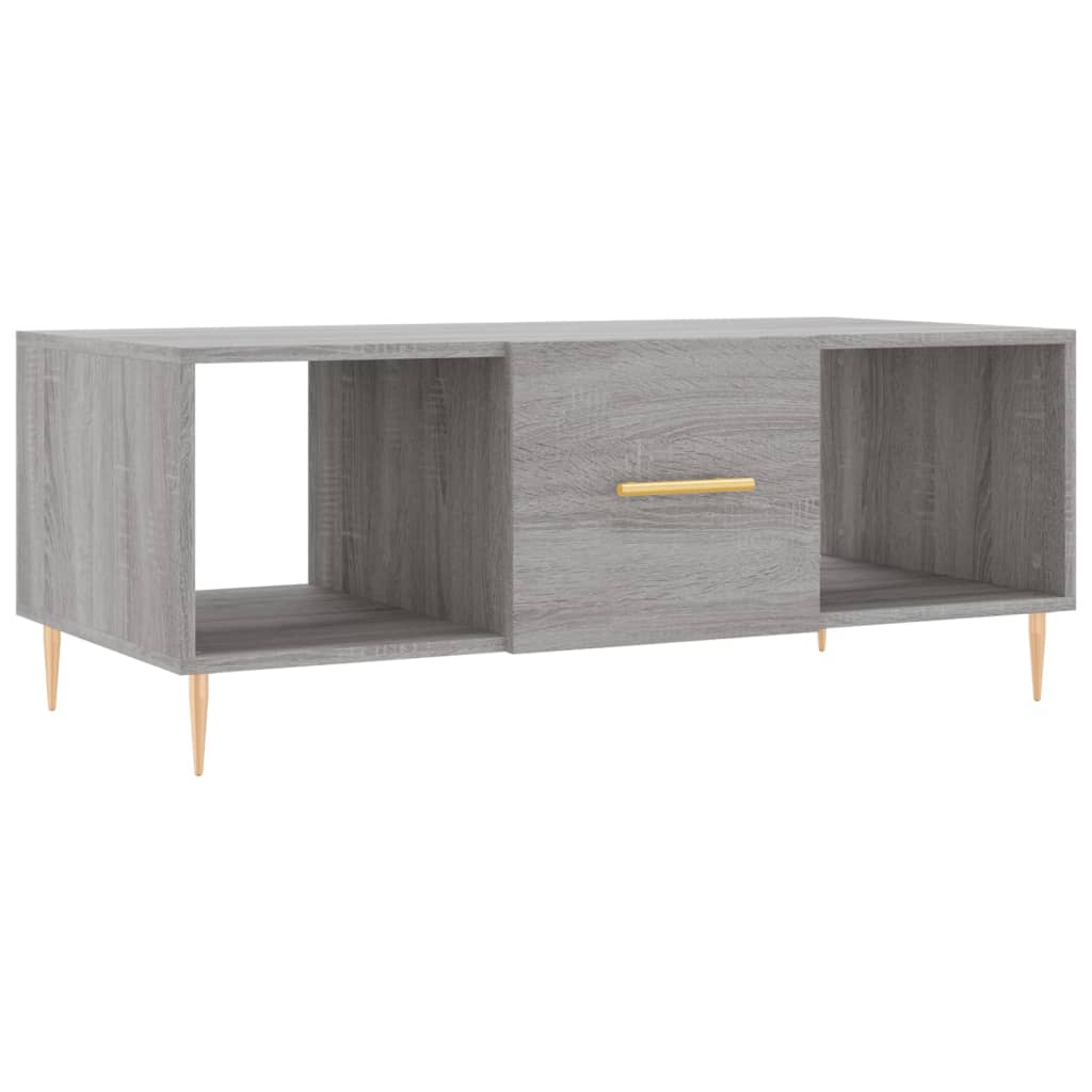 Tavolino da Salotto Grigio Sonoma 102x50x40cm Legno Multistrato - homemem39