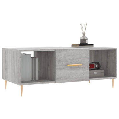 Tavolino da Salotto Grigio Sonoma 102x50x40cm Legno Multistrato - homemem39