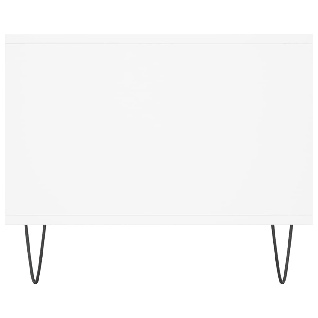 Tavolino da Salotto Bianco 102x50x40 cm in Legno Multistrato - homemem39