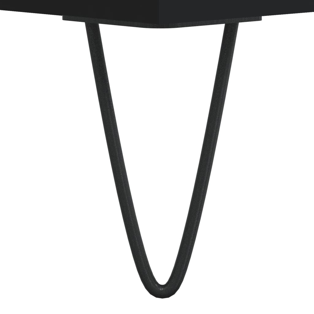 Tavolino da Salotto Nero 102x50x40 cm in Legno Multistrato - homemem39