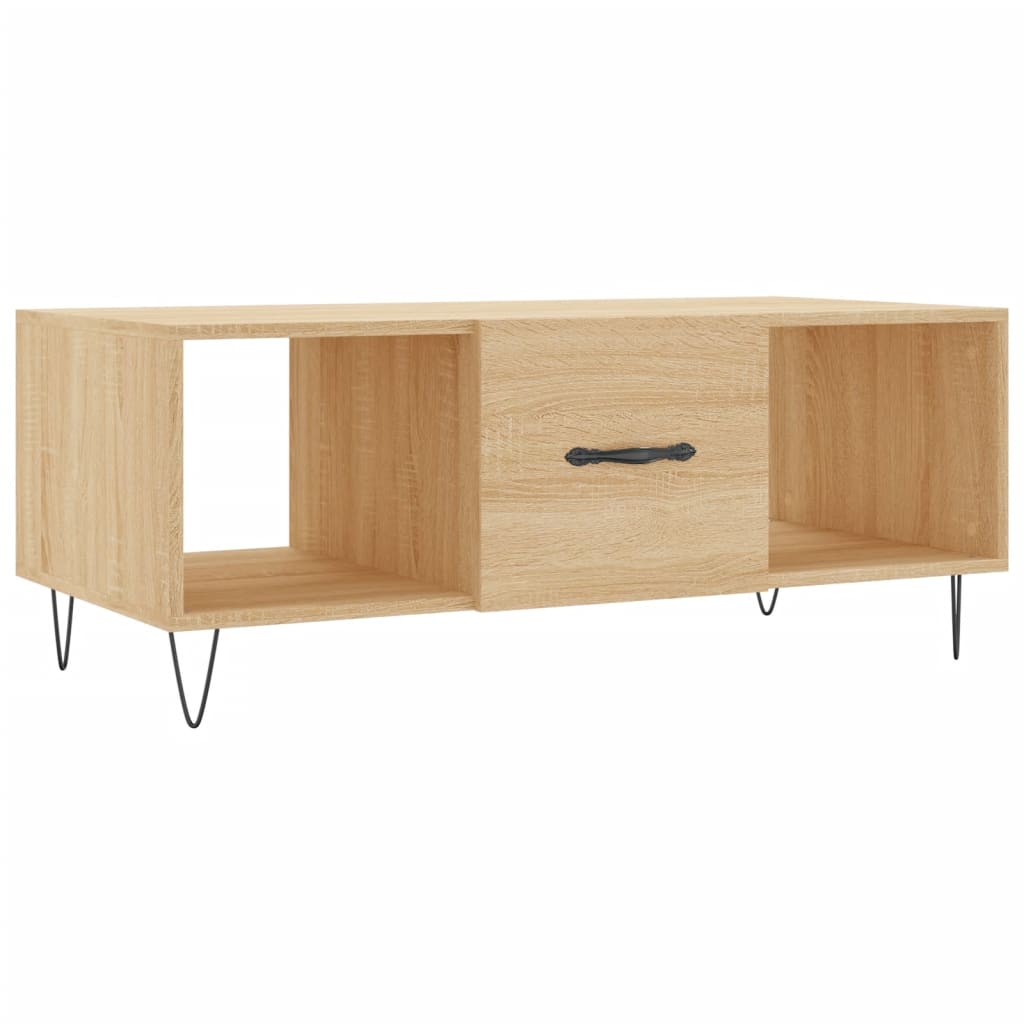 Tavolino da Salotto Rovere Sonoma 102x50x40cm Legno Multistrato - homemem39