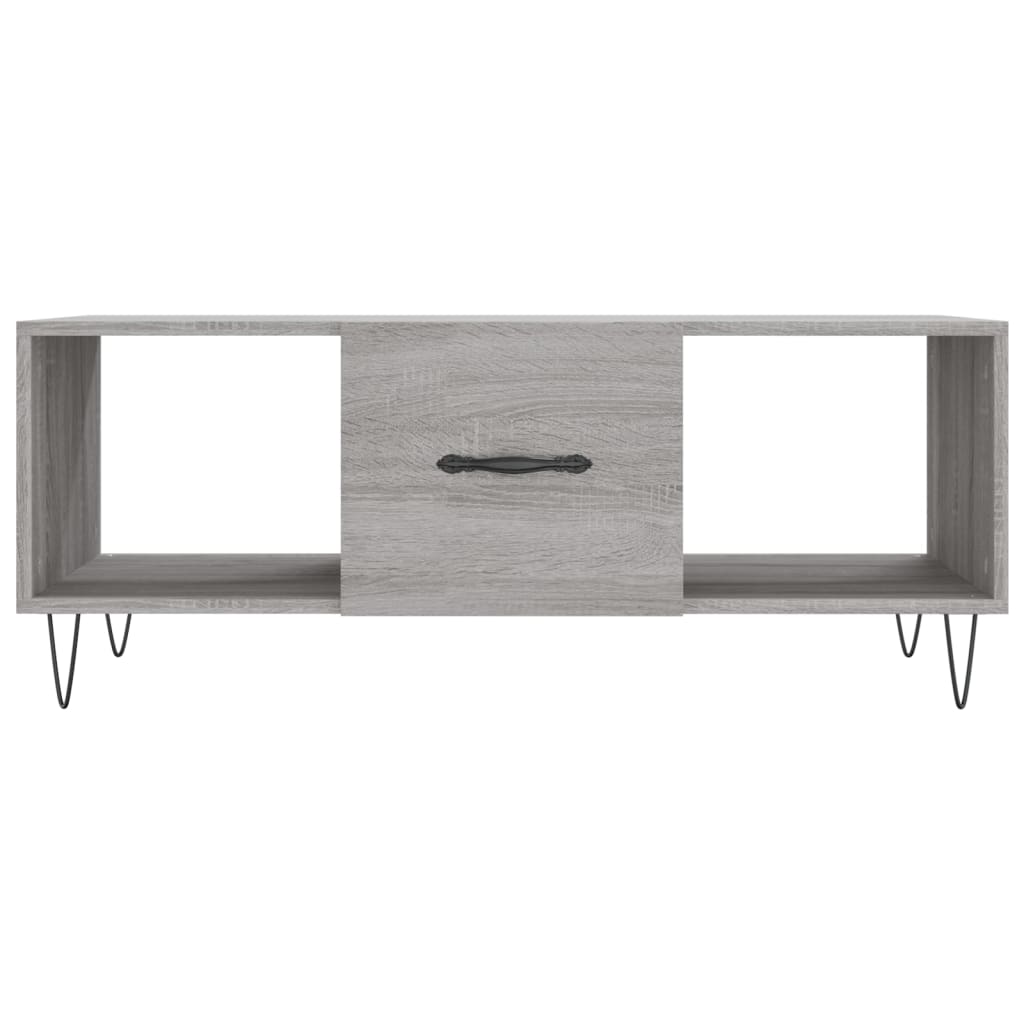 Tavolino da Salotto Grigio Sonoma 102x50x40cm Legno Multistrato - homemem39