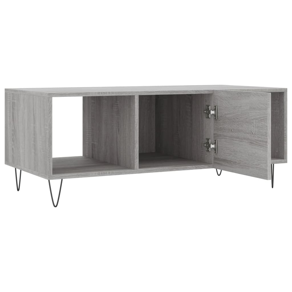 Tavolino da Salotto Grigio Sonoma 102x50x40cm Legno Multistrato - homemem39