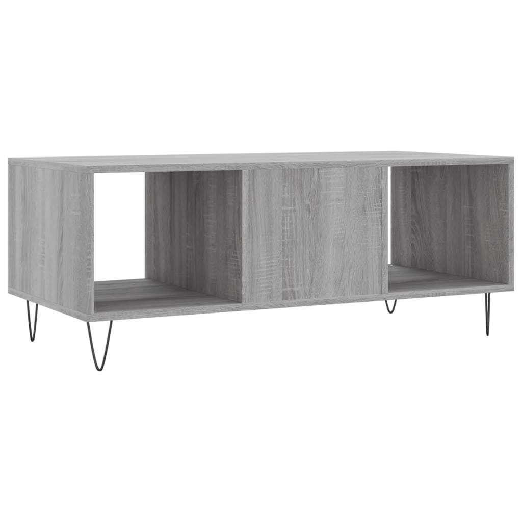 Tavolino da Salotto Grigio Sonoma 102x50x40cm Legno Multistrato - homemem39