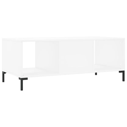 Tavolino da Salotto Bianco 102x50x40 cm in Legno Multistrato - homemem39