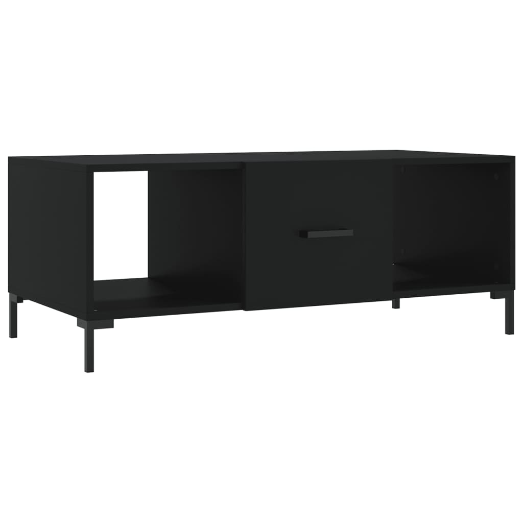 Tavolino da Salotto Nero 102x50x40 cm in Legno Multistrato - homemem39