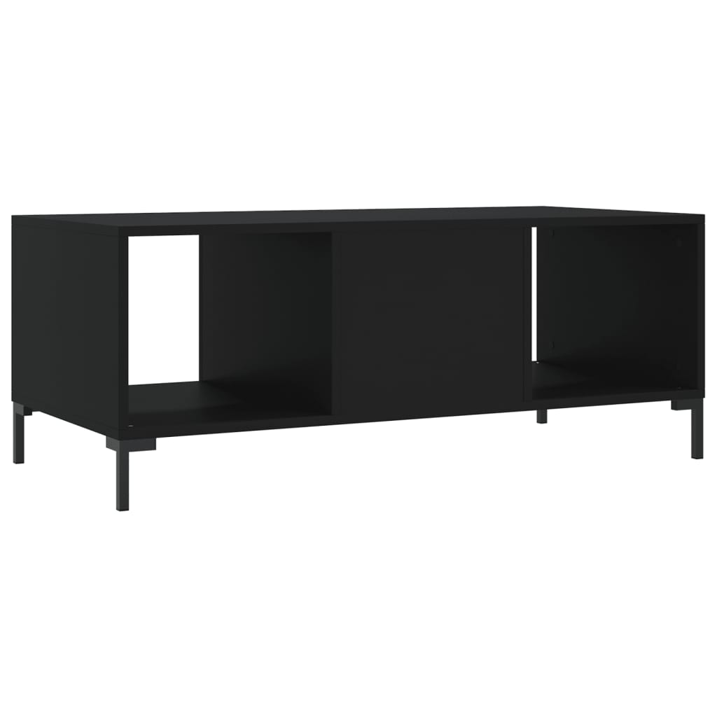 Tavolino da Salotto Nero 102x50x40 cm in Legno Multistrato - homemem39