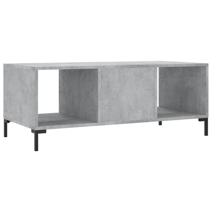 Tavolino Salotto Grigio Cemento 102x50x40 cm Legno Multistrato - homemem39