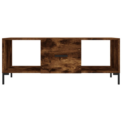 Tavolino da Salotto Rovere Fumo 102x50x40 cm Legno Multistrato - homemem39