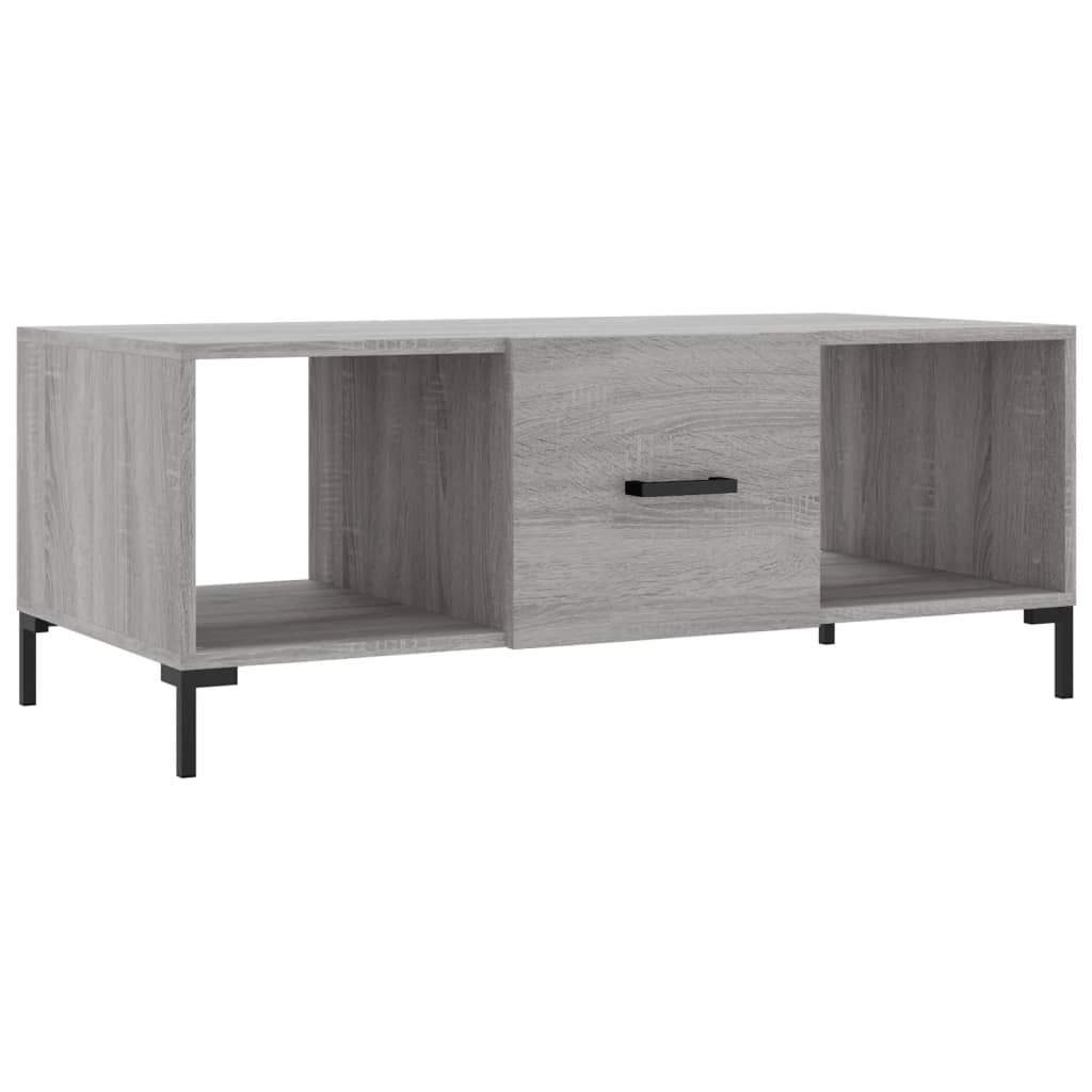 Tavolino da Salotto Grigio Sonoma 102x50x40cm Legno Multistrato - homemem39