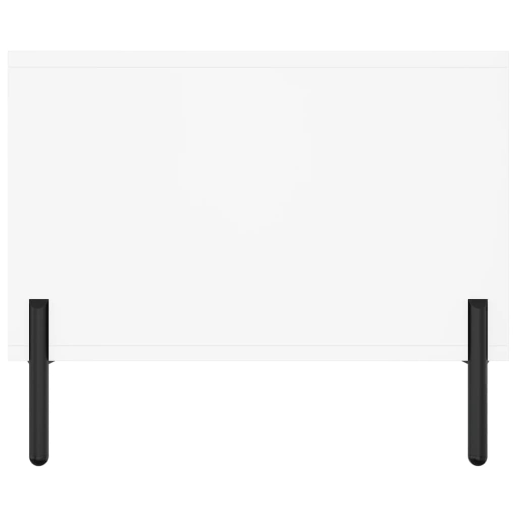 Tavolino da Salotto Bianco 102x50x40 cm in Legno Multistrato - homemem39