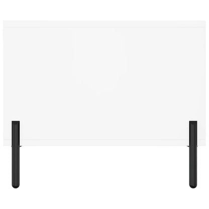 Tavolino da Salotto Bianco 102x50x40 cm in Legno Multistrato - homemem39