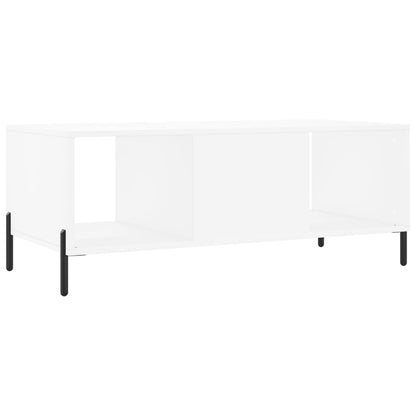 Tavolino da Salotto Bianco 102x50x40 cm in Legno Multistrato - homemem39