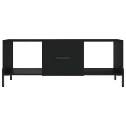 Tavolino da Salotto Nero 102x50x40 cm in Legno Multistrato - homemem39