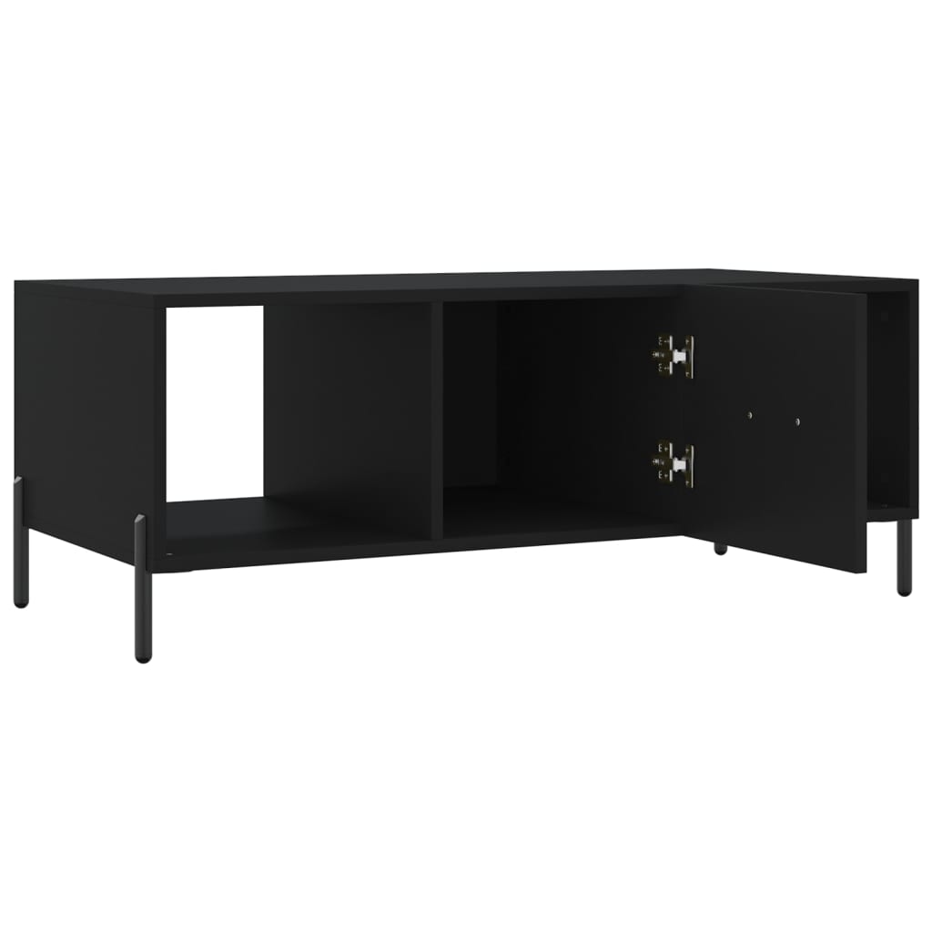 Tavolino da Salotto Nero 102x50x40 cm in Legno Multistrato - homemem39