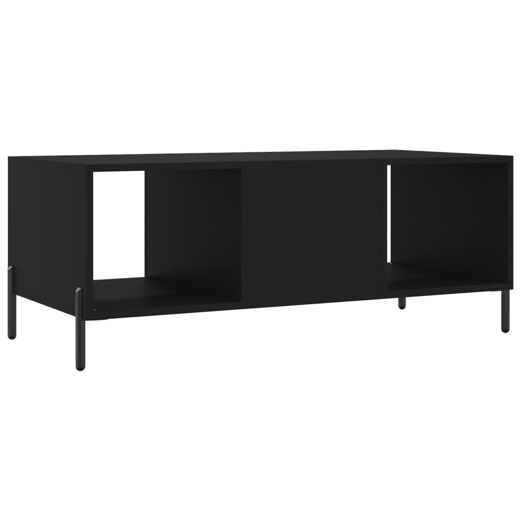 Tavolino da Salotto Nero 102x50x40 cm in Legno Multistrato - homemem39