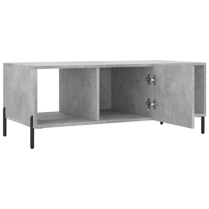 Tavolino Salotto Grigio Cemento 102x50x40 cm Legno Multistrato - homemem39