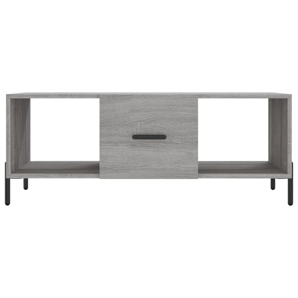 Tavolino da Salotto Grigio Sonoma 102x50x40cm Legno Multistrato - homemem39