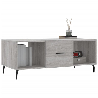 Tavolino da Salotto Grigio Sonoma 102x50x40cm Legno Multistrato - homemem39