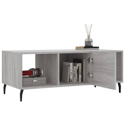 Tavolino da Salotto Grigio Sonoma 102x50x40cm Legno Multistrato - homemem39