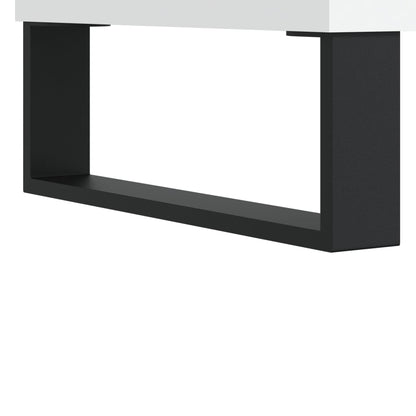 Tavolino da Salotto Bianco 102x50x40 cm in Legno Multistrato - homemem39