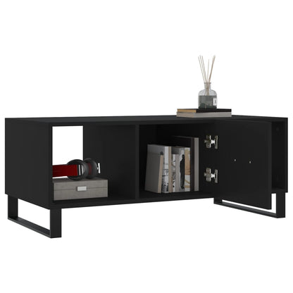 Tavolino da Salotto Nero 102x50x40 cm in Legno Multistrato - homemem39