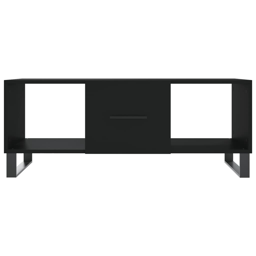 Tavolino da Salotto Nero 102x50x40 cm in Legno Multistrato - homemem39