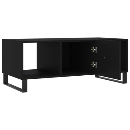 Tavolino da Salotto Nero 102x50x40 cm in Legno Multistrato - homemem39