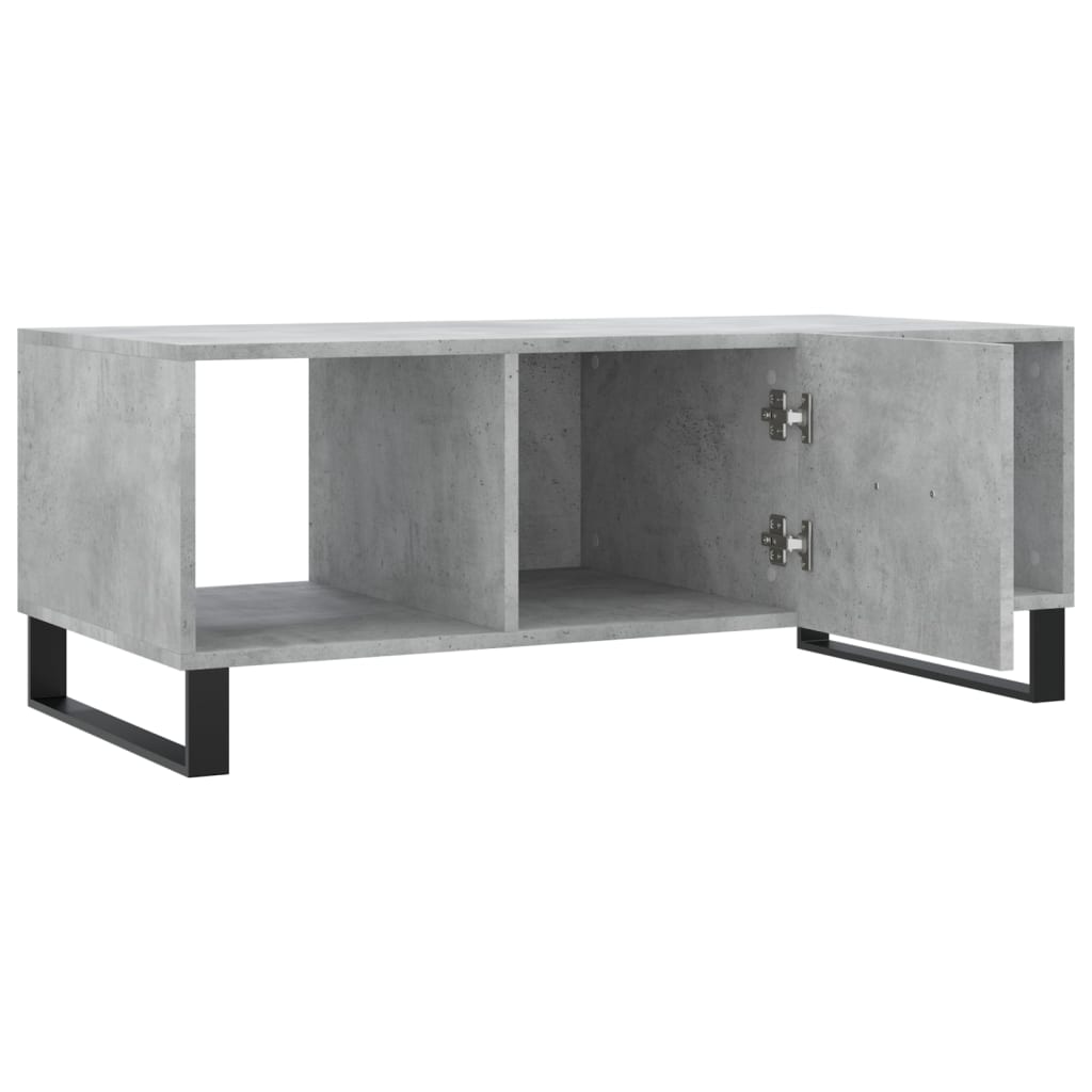 Tavolino Salotto Grigio Cemento 102x50x40 cm Legno Multistrato - homemem39