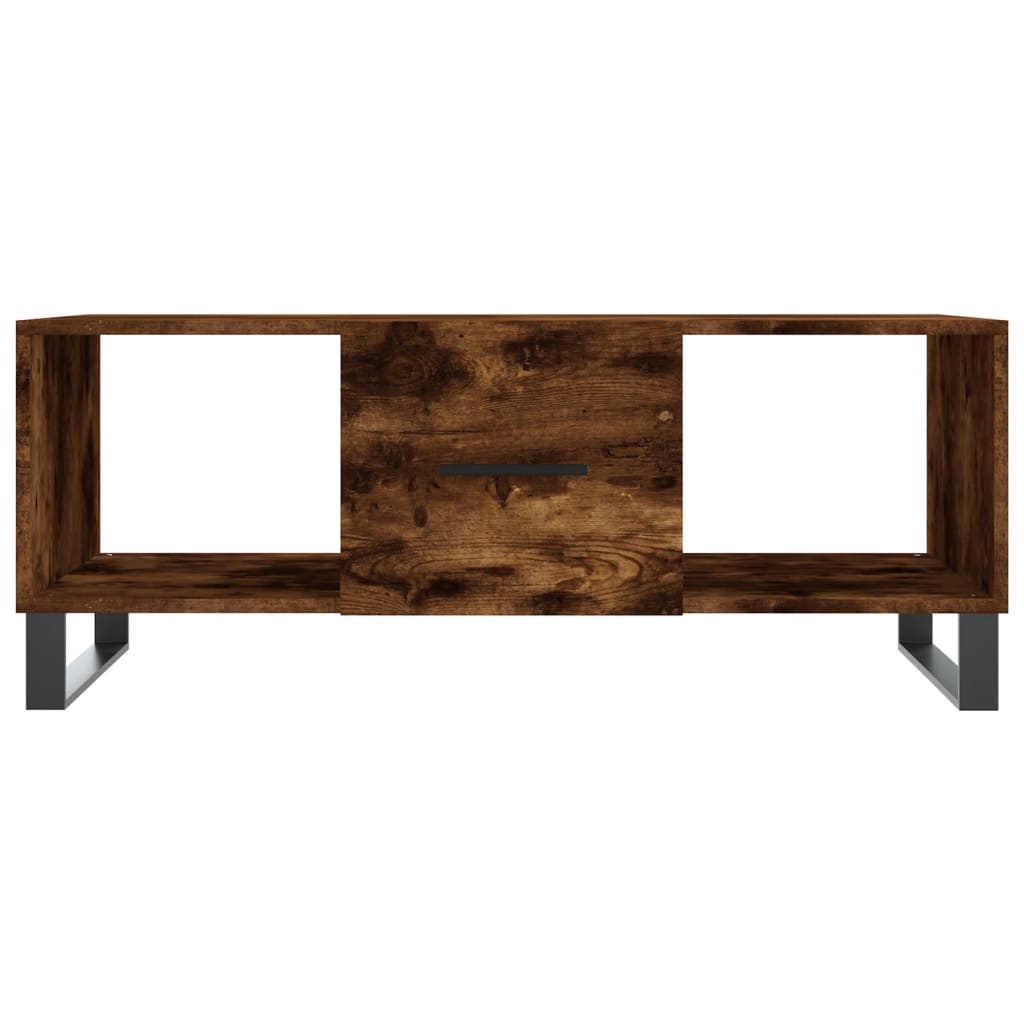 Tavolino da Salotto Rovere Fumo 102x50x40 cm Legno Multistrato - homemem39