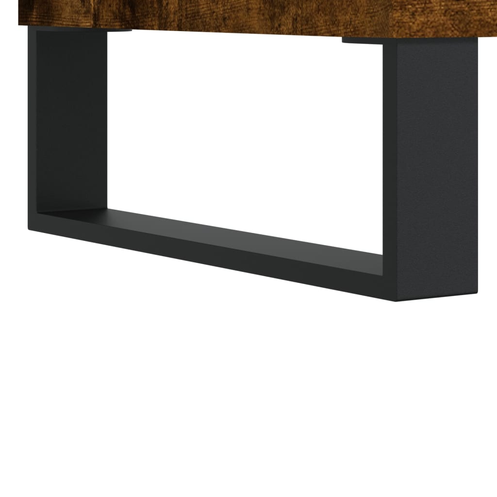 Tavolino da Salotto Rovere Fumo 102x50x40 cm Legno Multistrato - homemem39