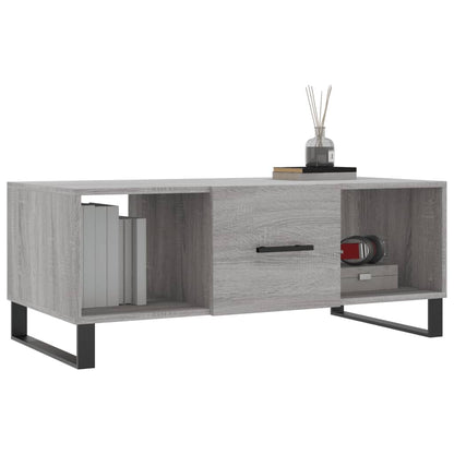 Tavolino da Salotto Grigio Sonoma 102x50x40cm Legno Multistrato - homemem39