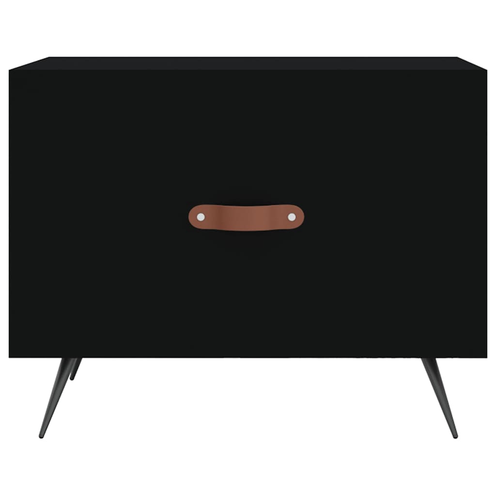 Tavolino da Salotto Nero 50x50x40 cm in Legno Multistrato - homemem39