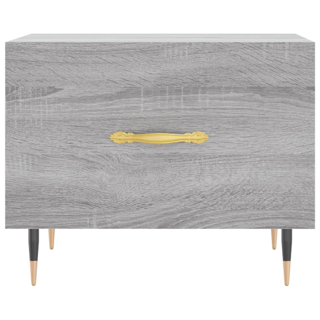 Tavolini Salotto 2pz Grigio Sonoma 50x50x40cm Legno Multistrato - homemem39