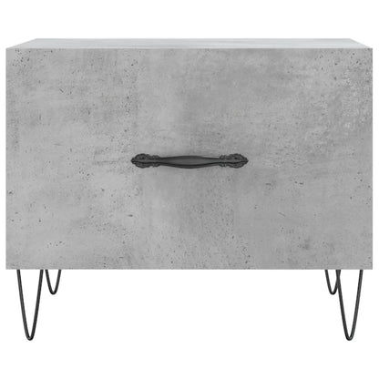 Tavolino Salotto Grigio Cemento 50x50x40 cm Legno Multistrato - homemem39