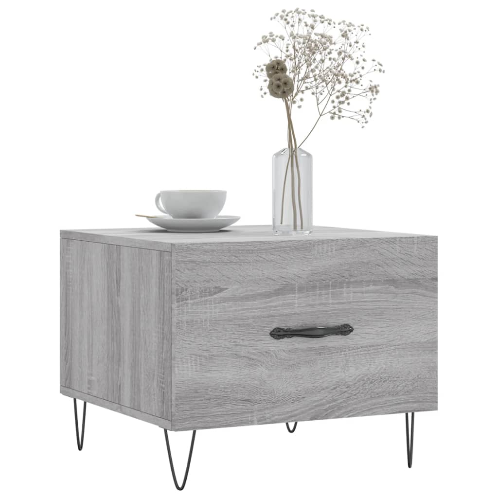 Tavolini Salotto 2pz Grigio Sonoma 50x50x40cm Legno Multistrato - homemem39