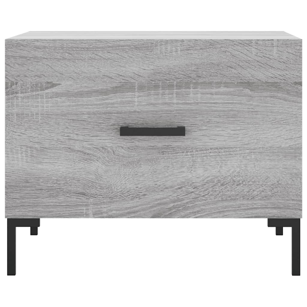 Tavolini Salotto 2pz Grigio Sonoma 50x50x40cm Legno Multistrato - homemem39