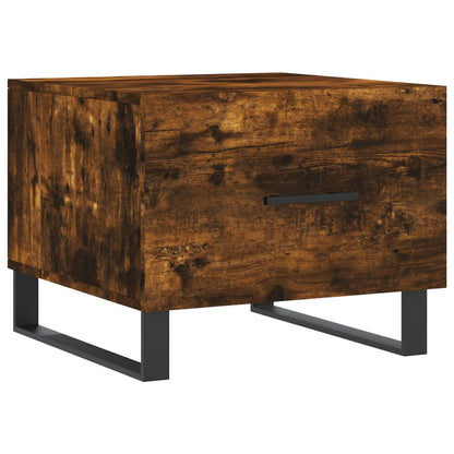 Tavolino da Salotto Rovere Fumo 50x50x40 cm Legno Multistrato - homemem39