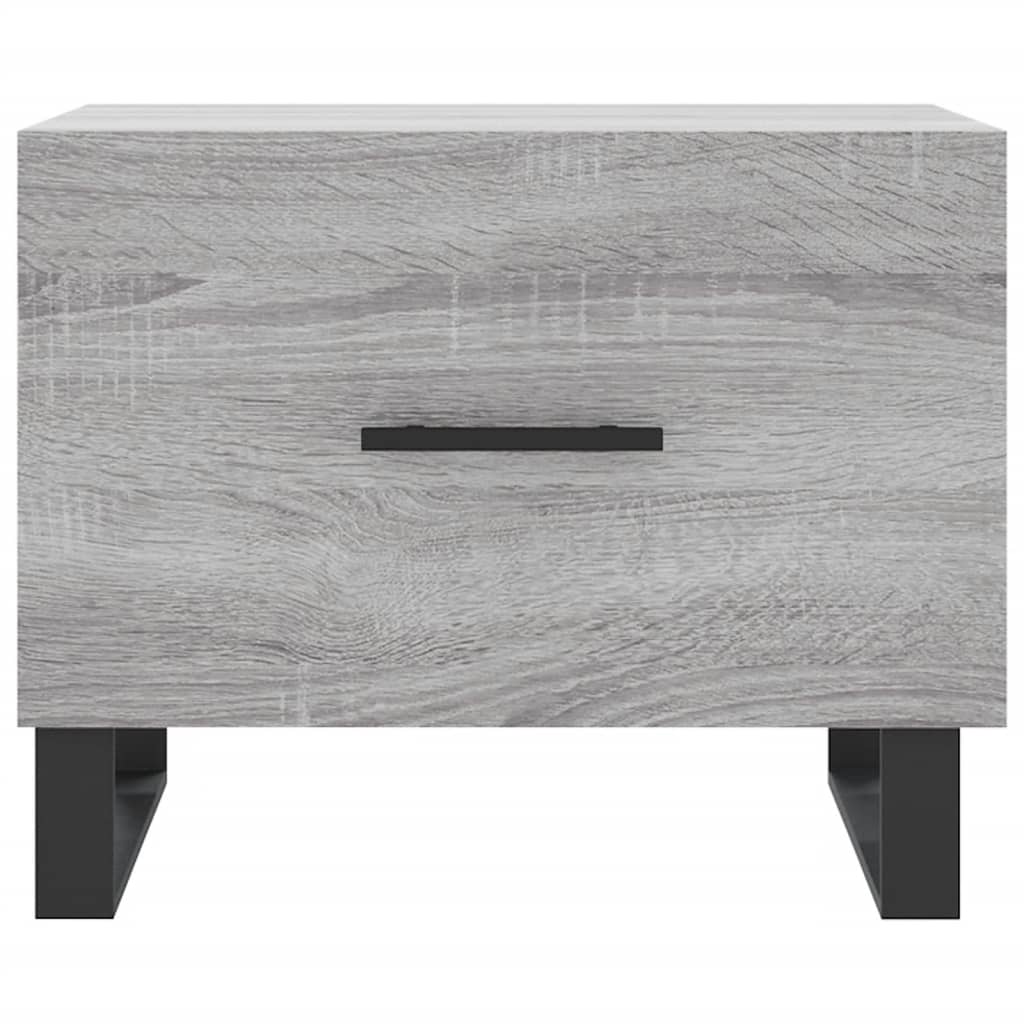 Tavolino da Salotto Grigio Sonoma 50x50x40 cm Legno Multistrato - homemem39