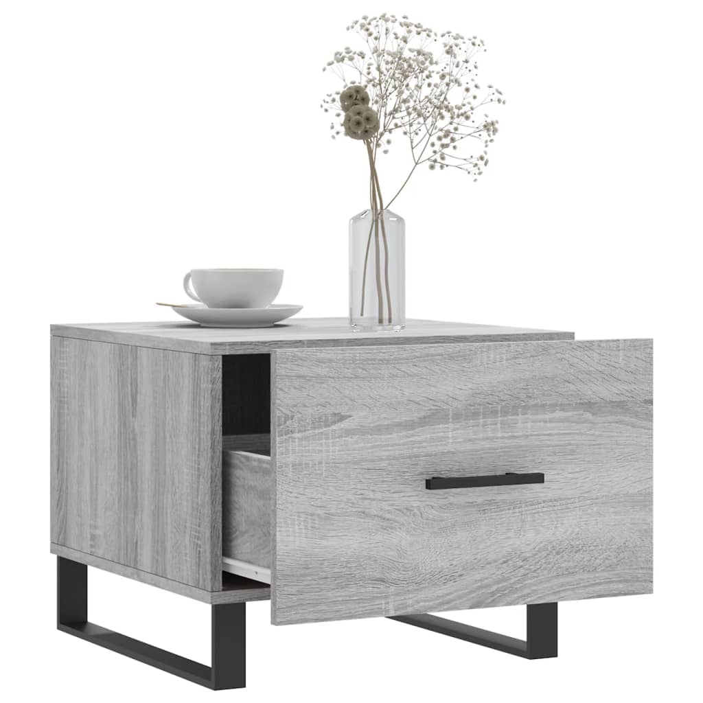 Tavolini Salotto 2pz Grigio Sonoma 50x50x40cm Legno Multistrato - homemem39