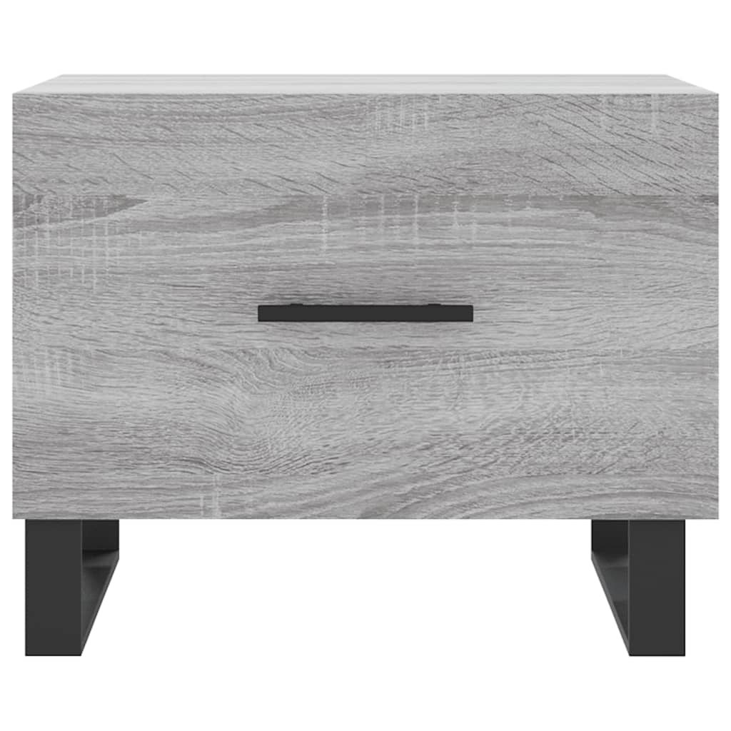 Tavolini Salotto 2pz Grigio Sonoma 50x50x40cm Legno Multistrato - homemem39