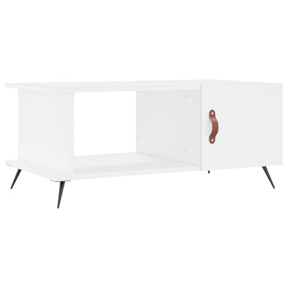 Tavolino da Salotto Bianco 90x50x40 cm in Legno Multistrato - homemem39